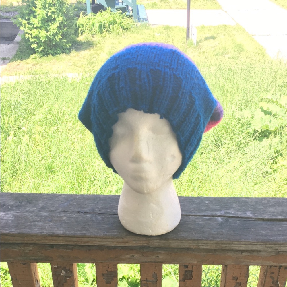 COPY - Bisexual inspired hand knitted slouchy hat